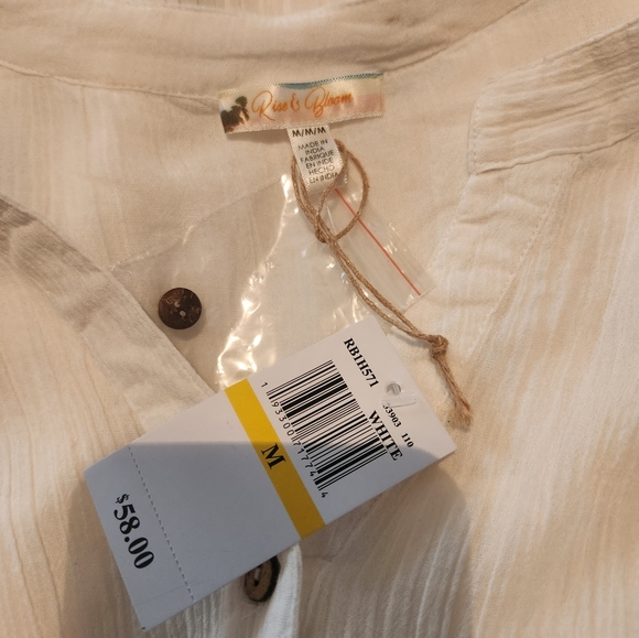 Nwt Rise & Bloom Gauzy Beach Coverup size Medium - Picture 5 of 8